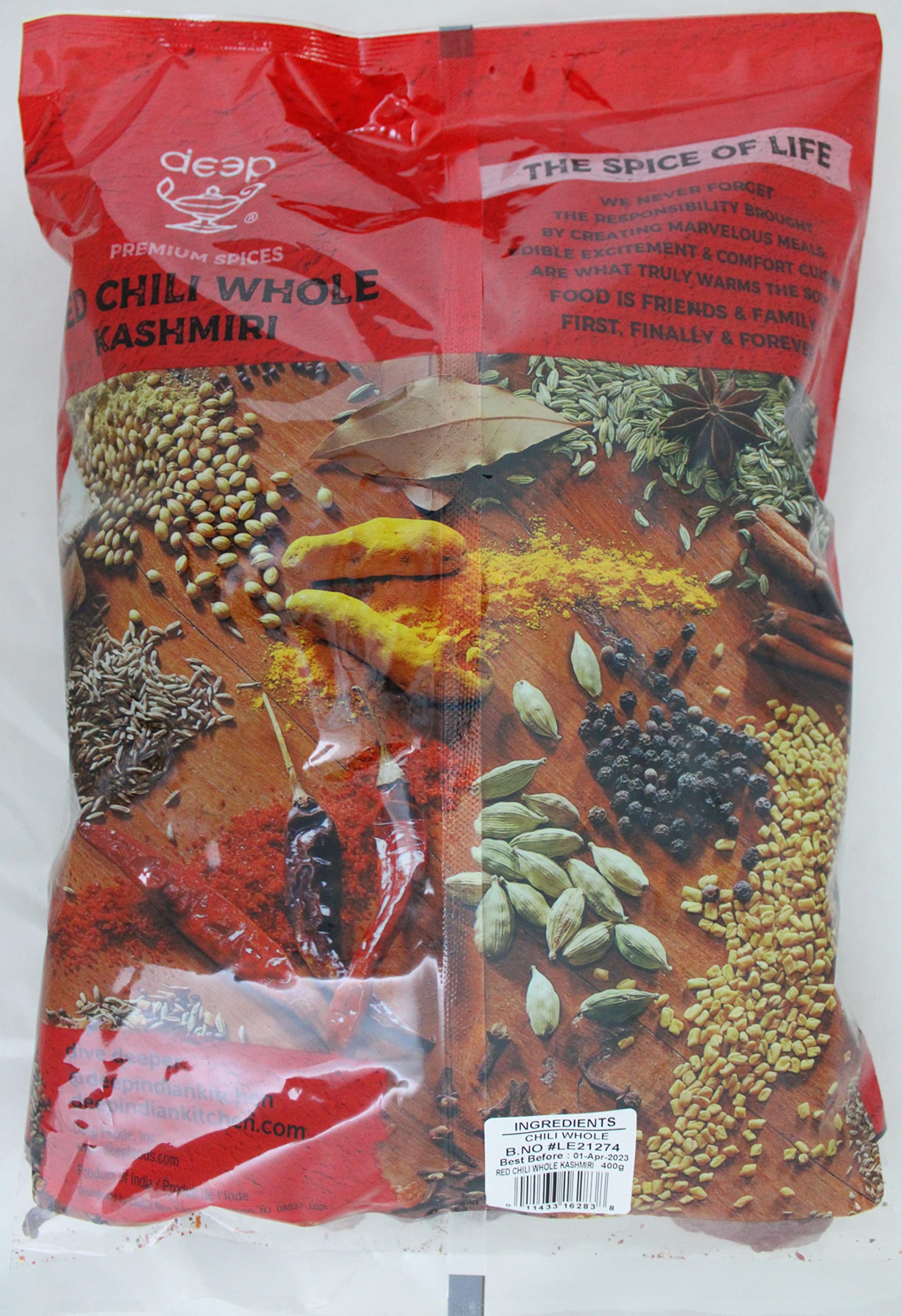 Amazon.com : Red Chili Whole Kashmiri 14 oz : Grocery & Gourmet Food