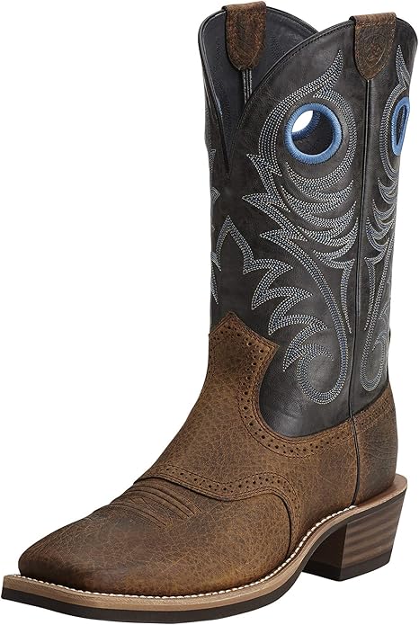 Bottes De Cowboy Ariat Heritage Roughstock - Homme 9.5 B - Marron - Très Bon état