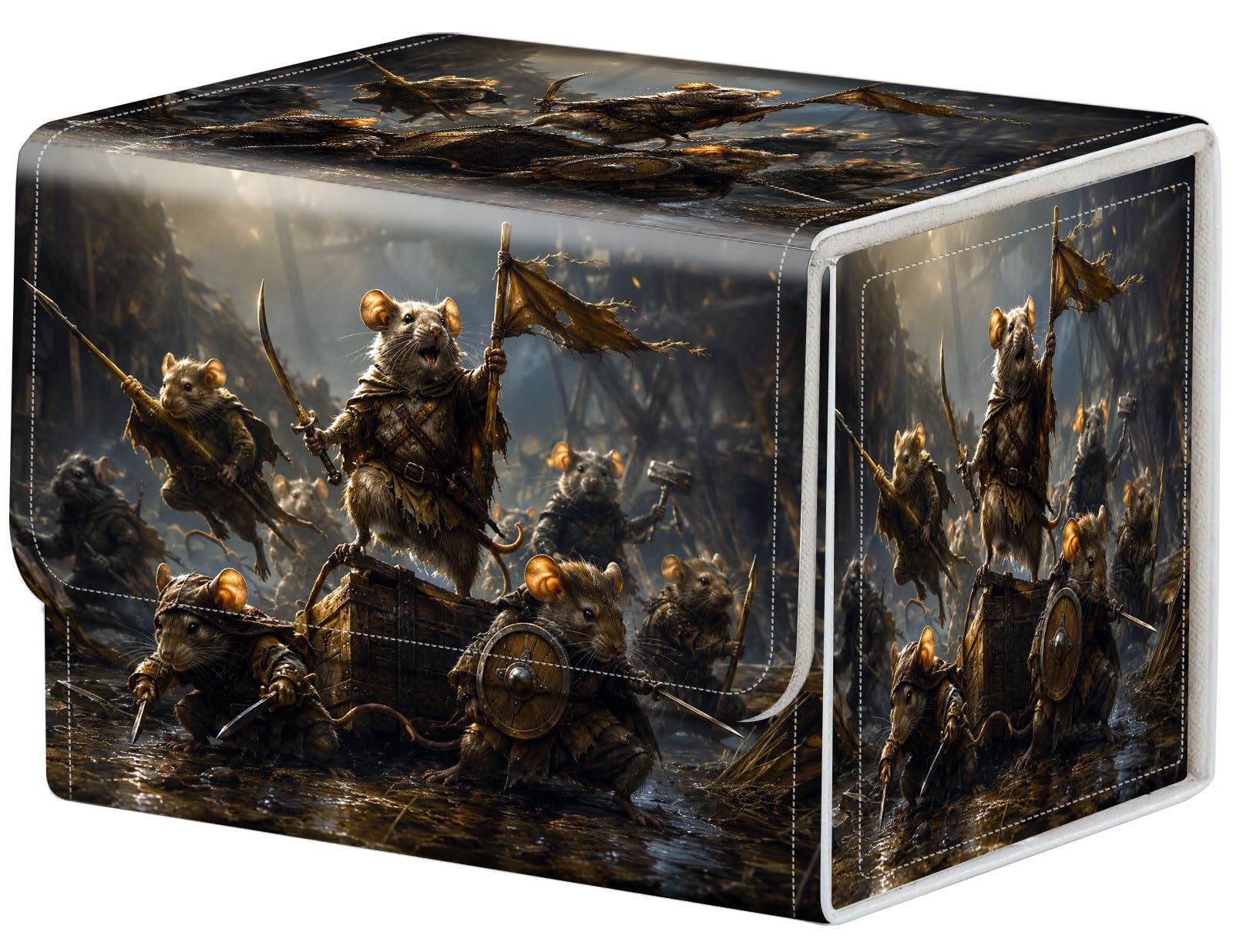 Qindaiwen Deck Box for MTG Commander, Fits 100+ Single Sleeved Cards — image 1