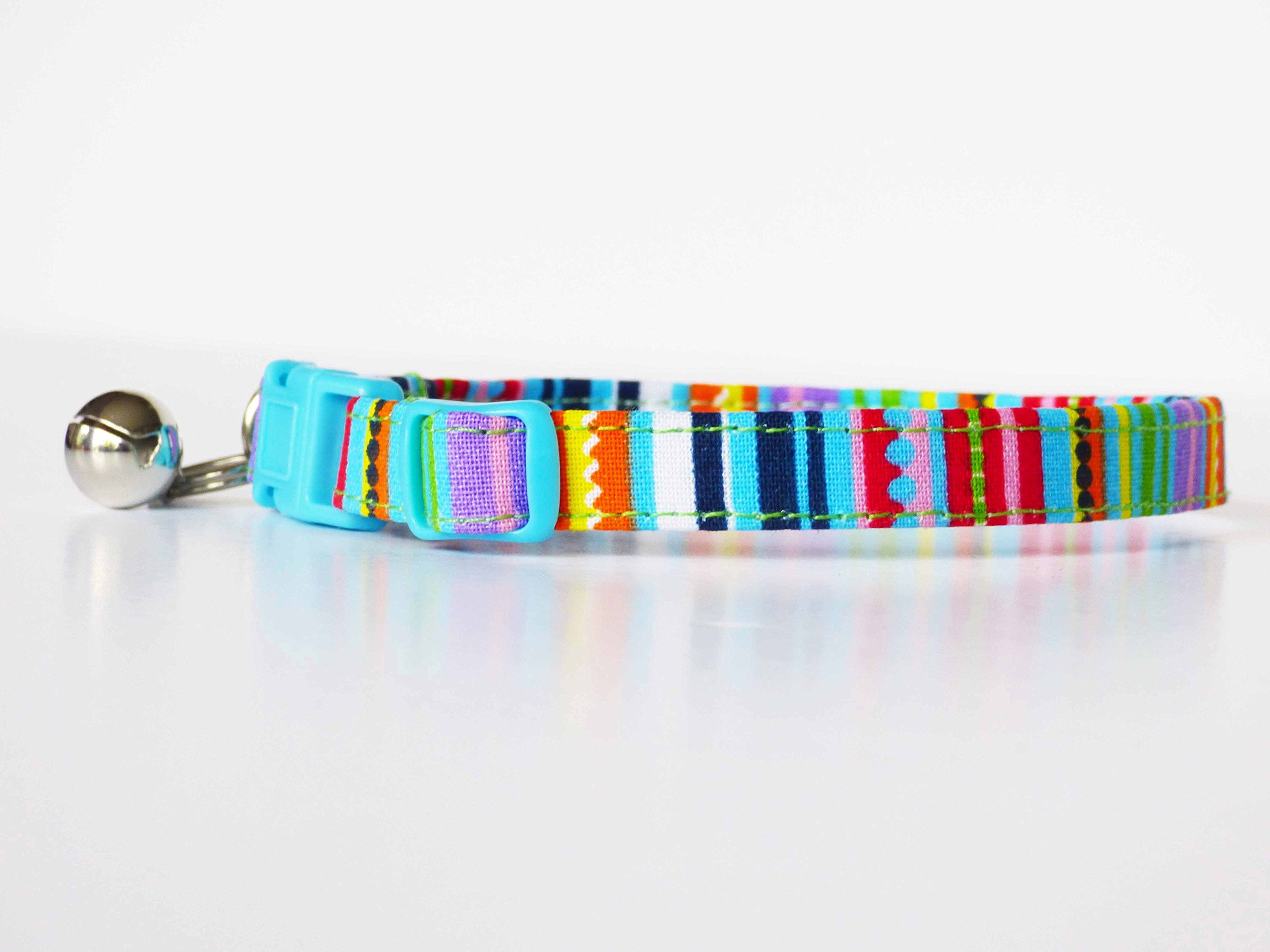 Mabel & Mu Cat Collar FizzyWig Blue (Kitten)