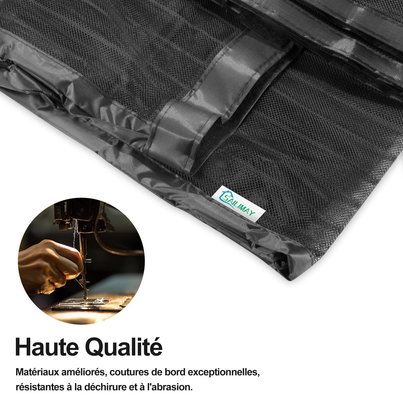 Moustiquaire Porte Fenetre Magnétique Sans Perçage 140x210 cm, Magnétique moustiquaire porte, Fermeture Automatique, Maille Ultra-Fine Antimoustique Noir