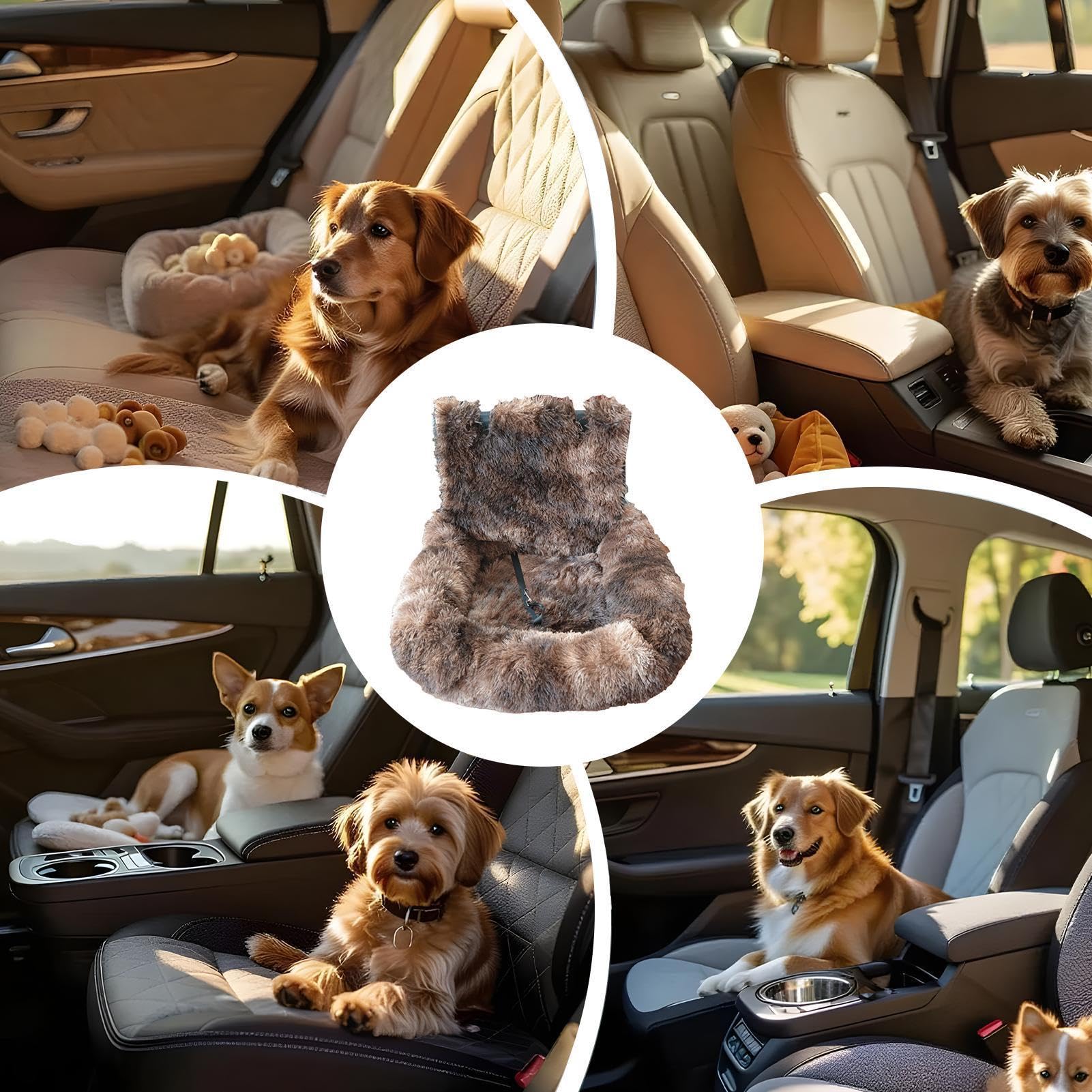 Sedile Auto Cani Cuscino Lavabile Auto Viaggio | Cuscino In Peluche Per Seggiolino Cuccioli Cuccioli Camion Viaggi Stradali Vacanze Pendolarismo Quotidiano Campeggio