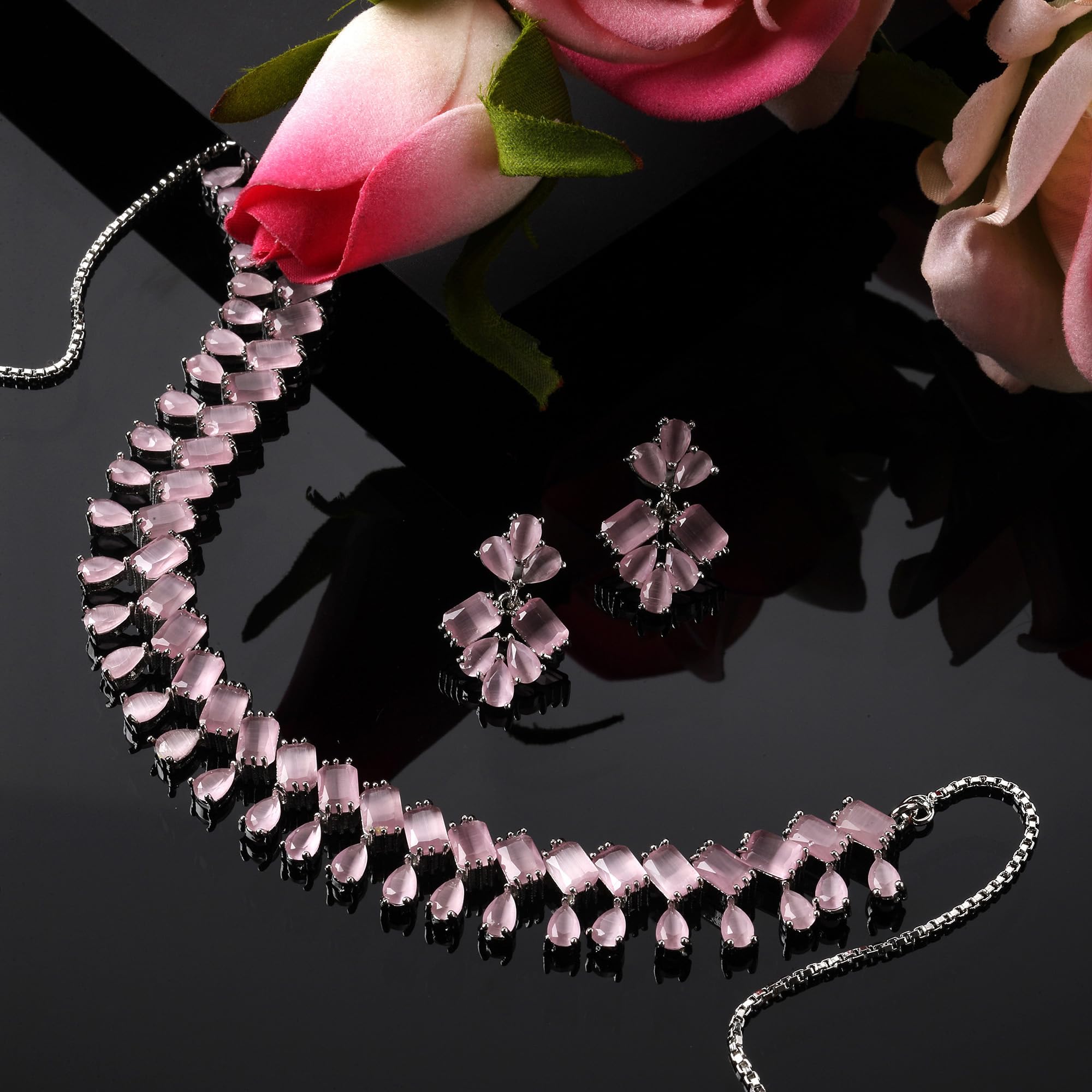 American Diamond Studded Necklace Set