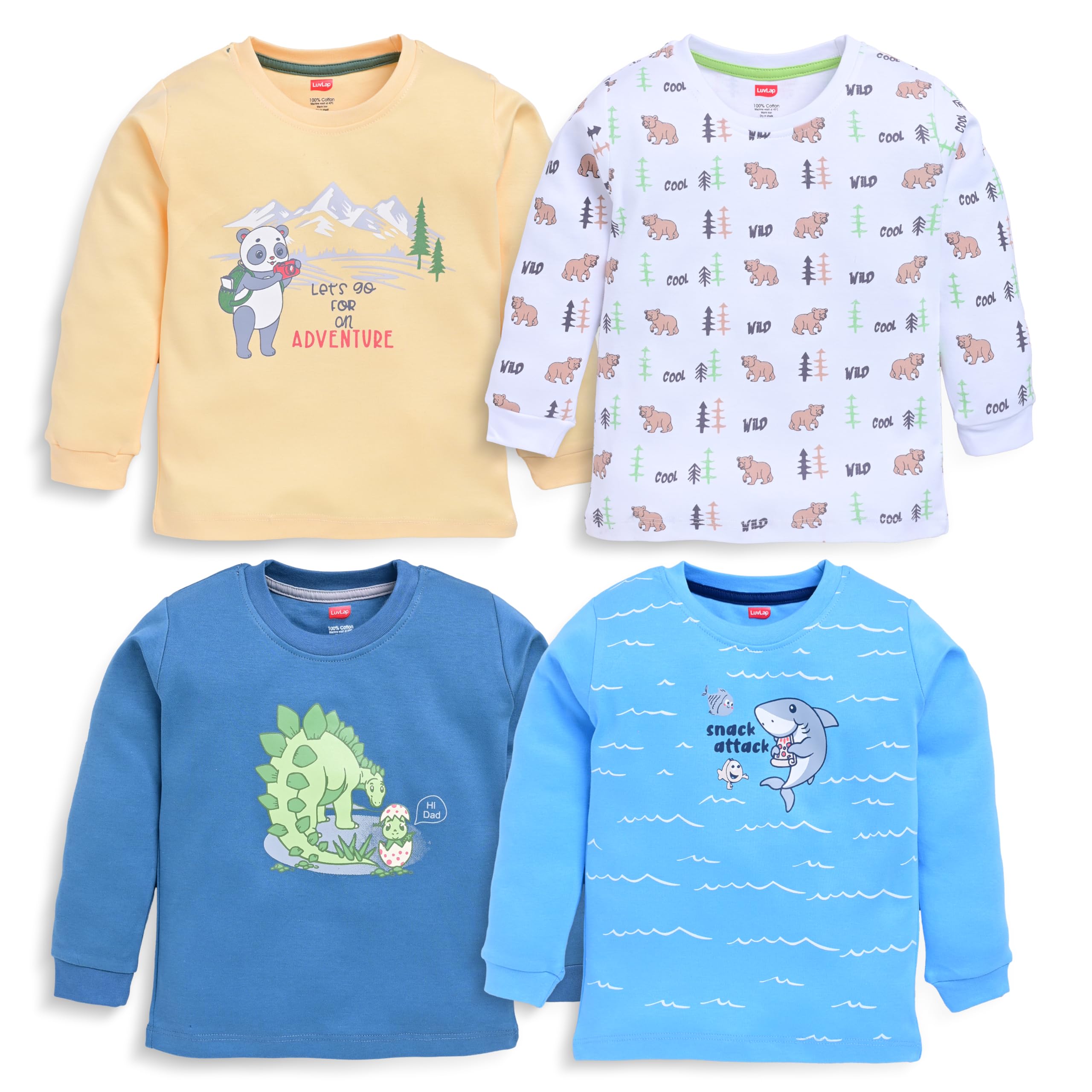 luvlap Cartoon Regular Fit FS Boys T-Shirt-picture-18