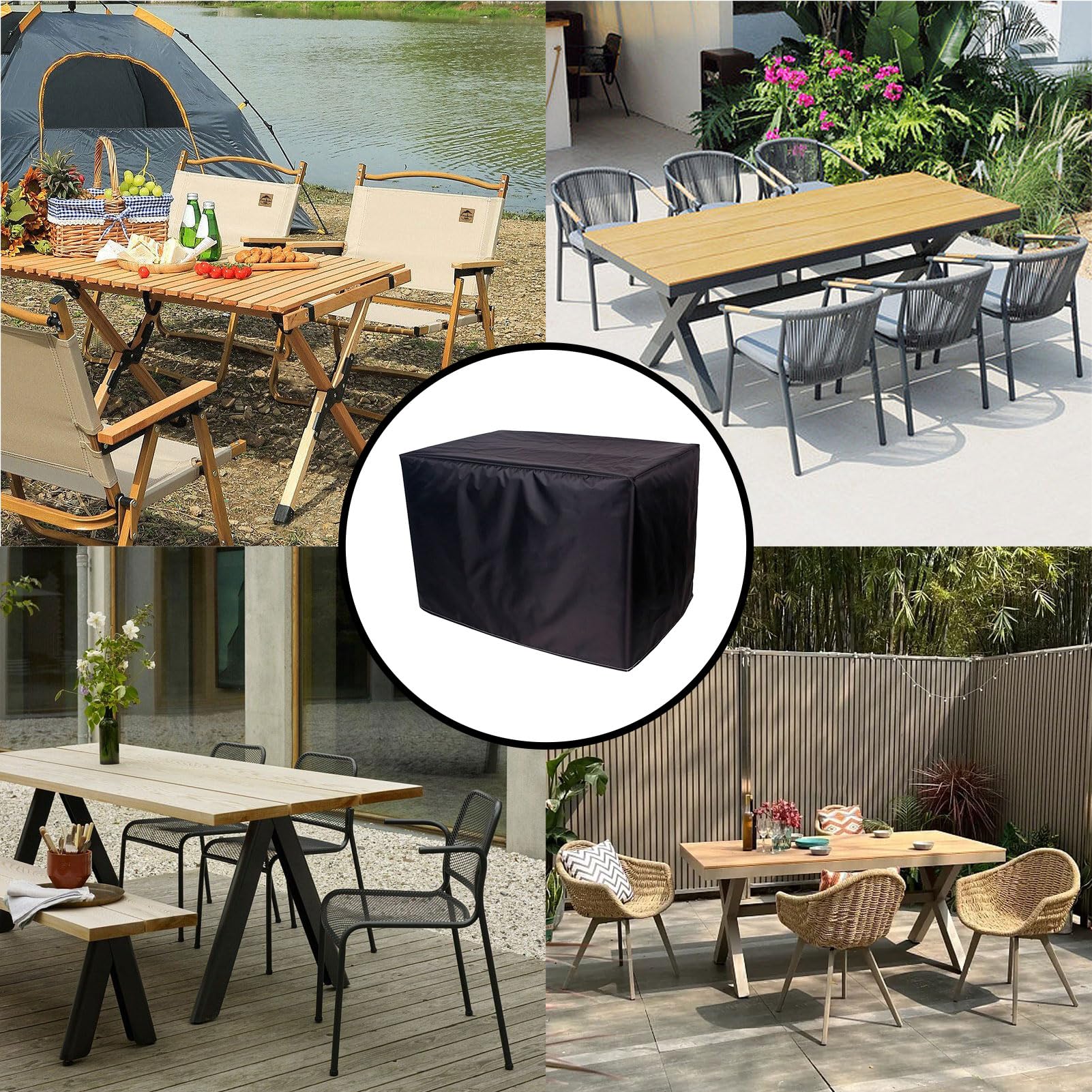 Fundas Para Muebles De Jardín, 80x150x110cm/LxWxH Funda Protectora