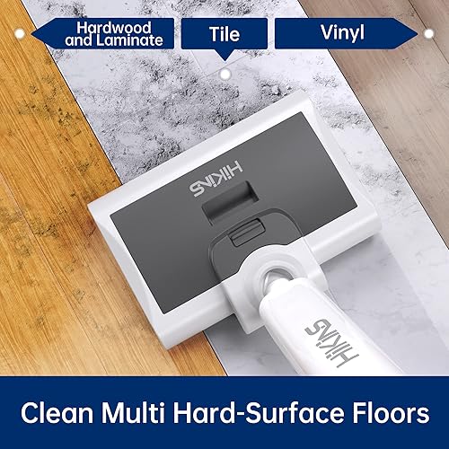 Miniatura 3 de HiKiNS Combo de aspiradora inalámbrica en seco y húmedo, con un solo paso para lavar y trapear suelos duros y multisuperficie, ligero y de mano, 60