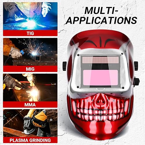 Miniatura 2 de Welding Helmet Auto Darkening DEKORPO True Color Solar Powered Auto Darkening Welding Welder Mask Hood Helmets