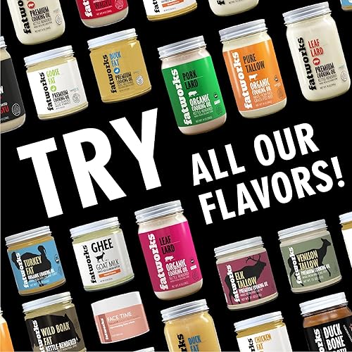 Miniatura 6 de Fatworks Manteca de cerdo orgánica certificada sin OMG USDA 100 orgánica para Keto Paleo de cocina diaria y freír aprobado por 30 sin conservantes