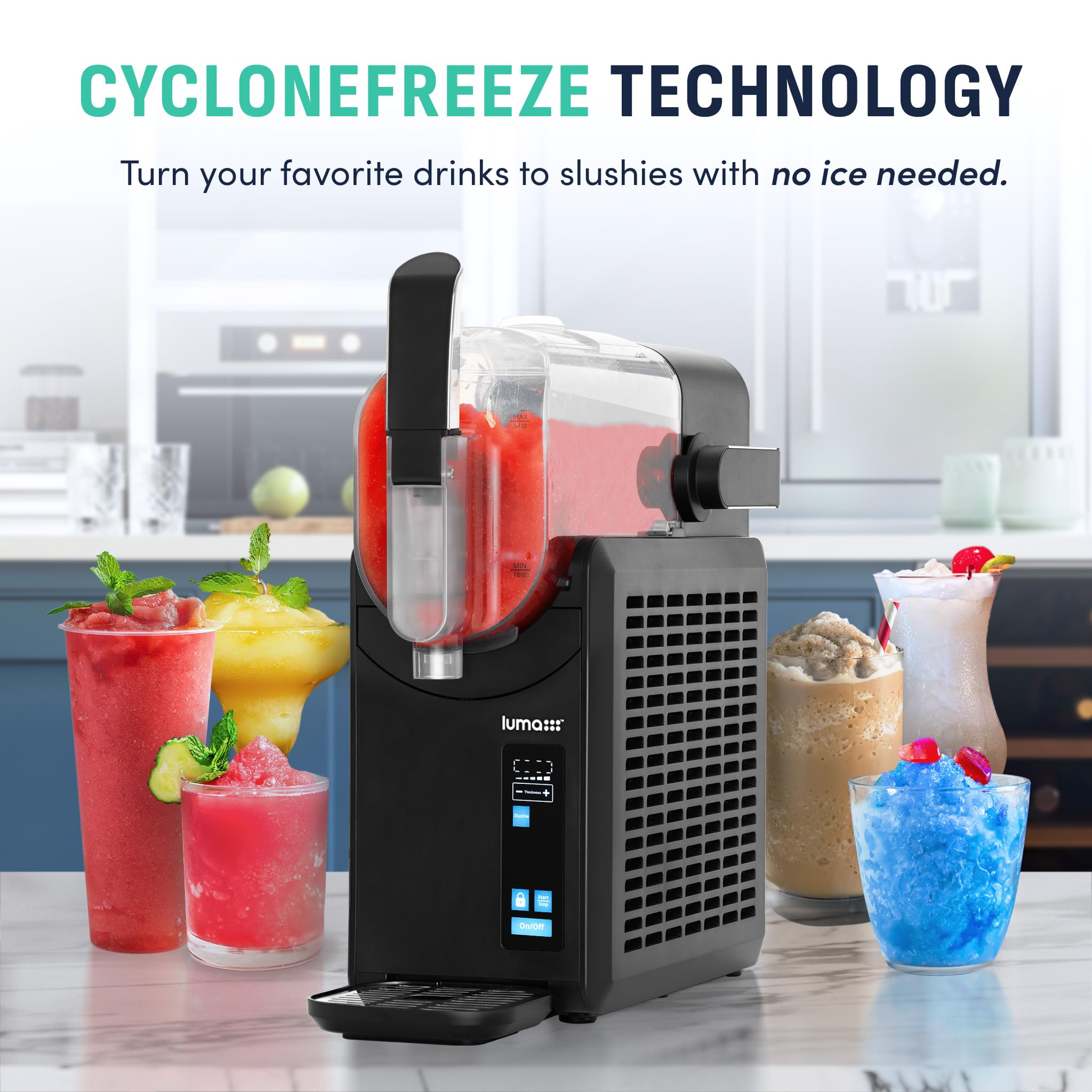 Luma® By NewAir Slushie Machine For Home | 88 Oz Frozen Drink Maker No Ice Needed | Dishwasher Safe Slushie Maker For Margaritas, Slushies & FrappéS on Fridge.com - View 2