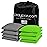 Play Platoon Weather Resistant Cornhole Bags - Set of 8 Regulation Corn Hole Bean Bags - Lime Green & Gray - Durable Duck Cloth Corn Hole Bag for Tossing Game, Includes Tote Bag