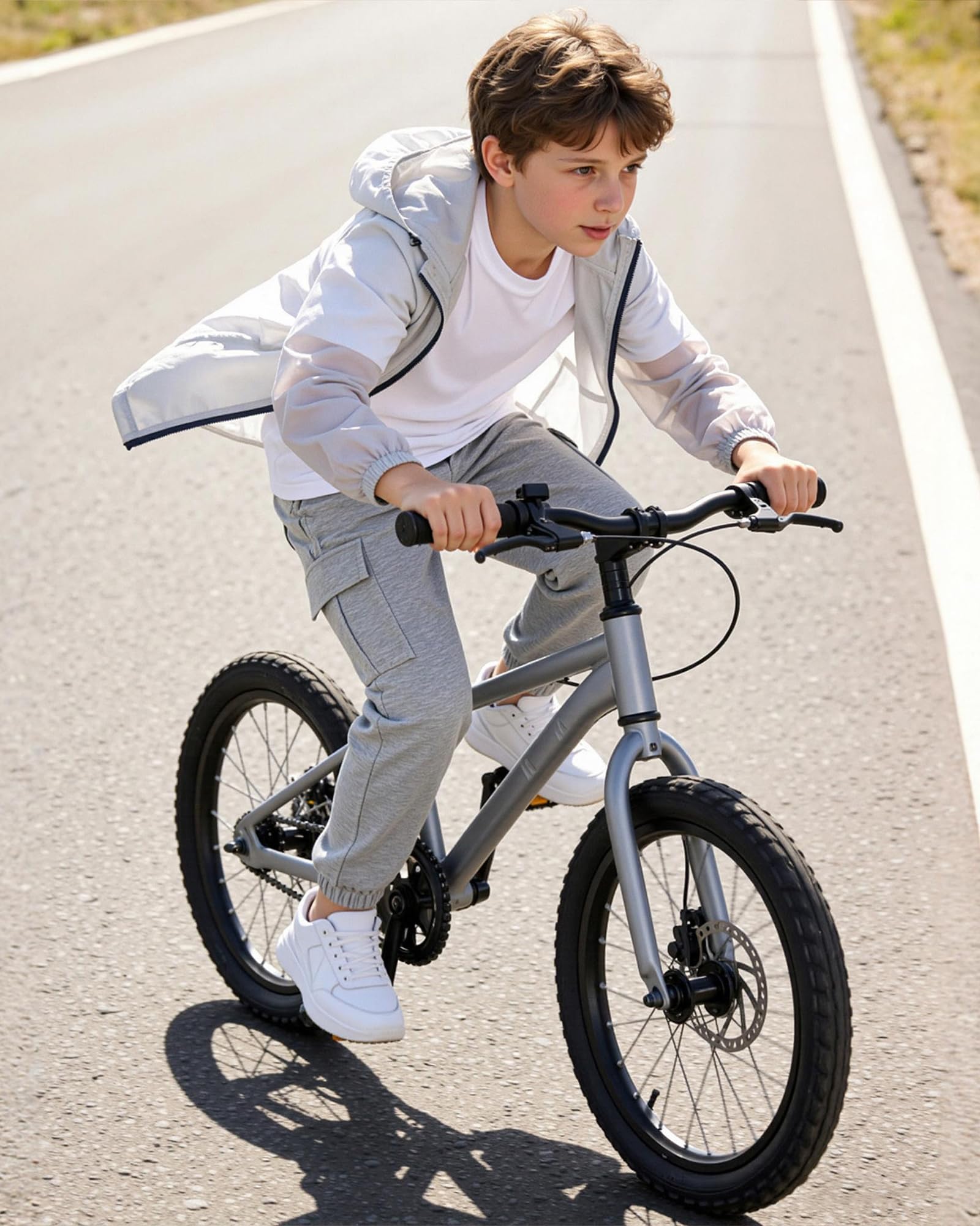 LACOFIA Jungen Cargohose Kinder Freizeithose für Schule Outdoor Jogginghose mit Elastischer Taille 4-13 Jahre