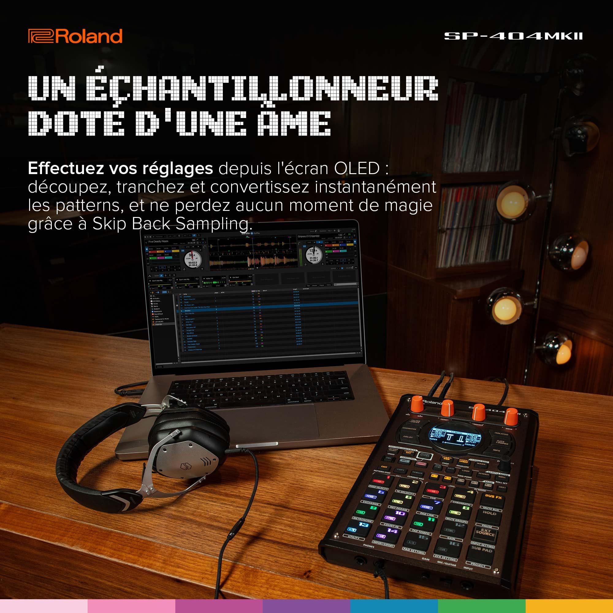 Roland SP-404MKII Échantillonneur et processeur d'effets créatif | Le légendaire SP-404 Beat Maker avec de nombreuses améliorations | Programmation rapide | Mémoire interne de 16 Go