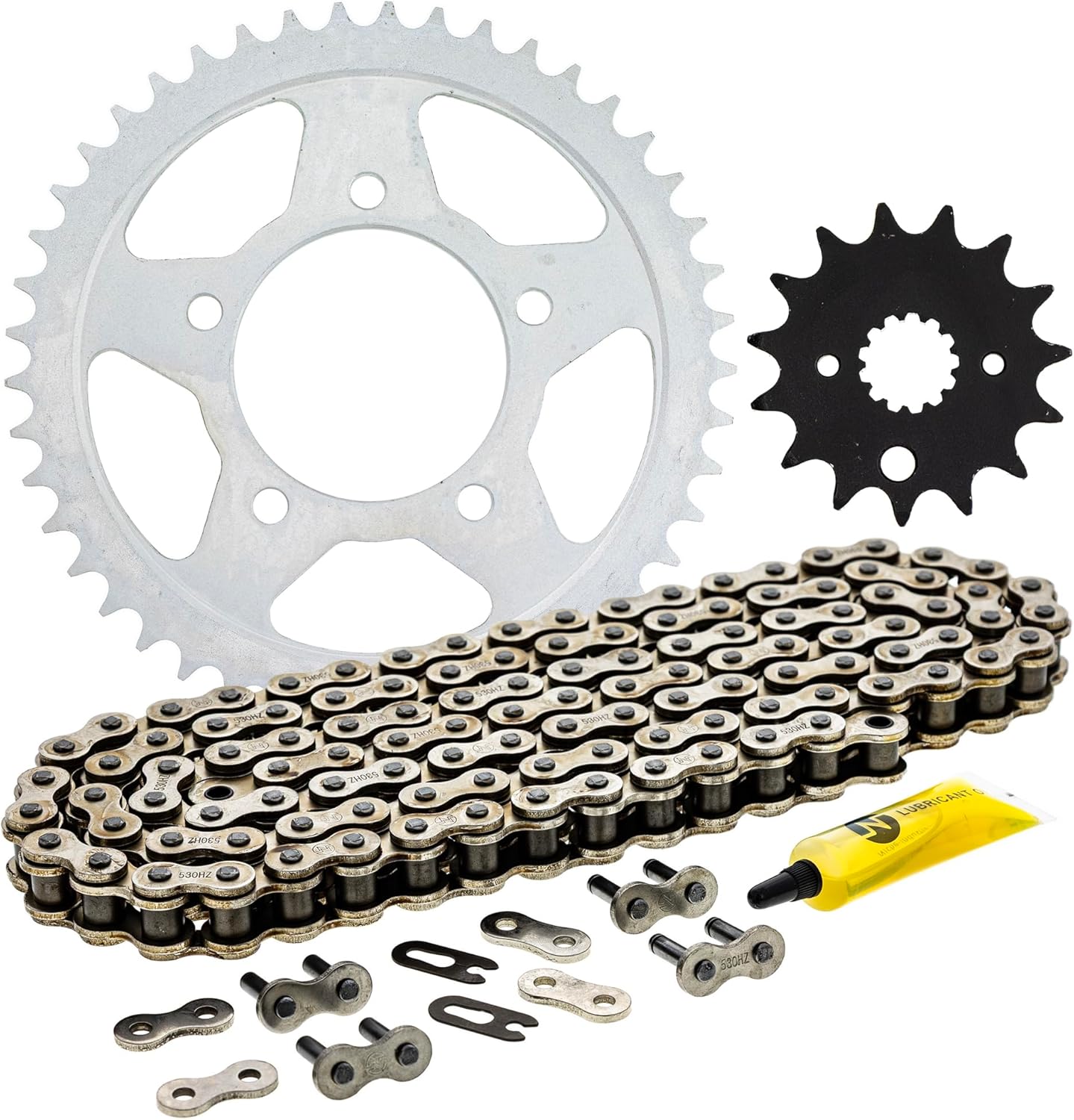 NICHE Drive Sprocket Chain Combo for Suzuki Katana 750 GSX750F Front 15 Rear 45 Tooth 530HZ Standard 116 Links