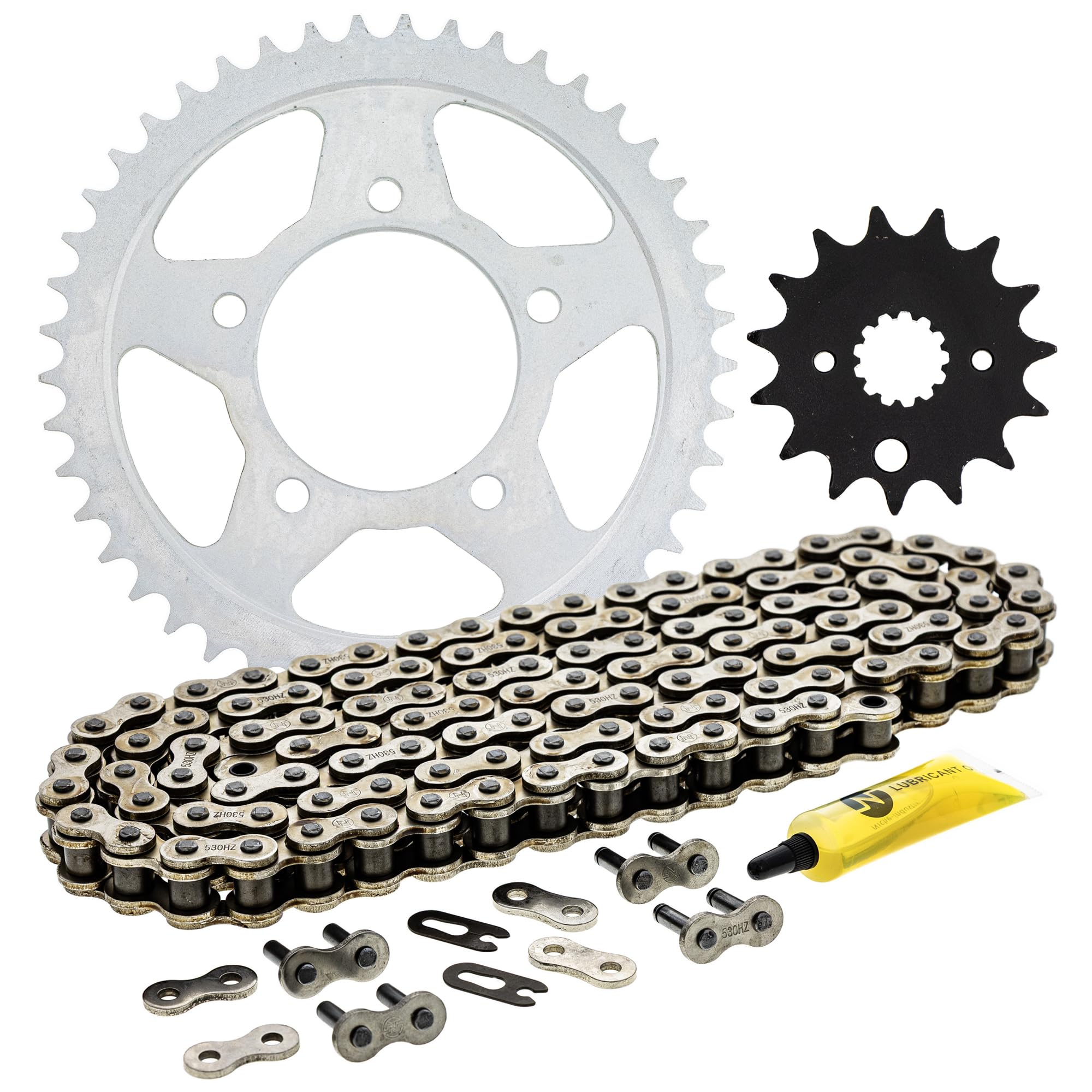 NICHE Drive Sprocket Chain Combo for Suzuki Katana 750 GSX750F Front 15 Rear 45 Tooth 530HZ Standard 116 Links