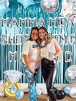 Vista 5 de JeVenis Mamma Mia Shes Getting Married - Decoración de despedida de soltera Última Discoteca, suministros de fiesta de Mamma Mia Decoración