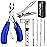 Toenail Clippers for Seniors Thick Toenails, Aucurwen Heavy Duty Toe Nail Clippers Adult Thick Nails Long Handle, Large Toenail Clippers for Thick Nails 7Pcs(Blue)