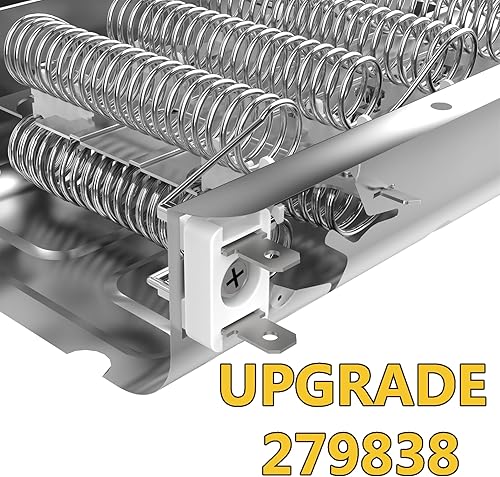 Miniatura 8 de 279838 WED4815EW1 3403585 W10724237 Elemento calefactor apto para secadora Whirlpool Amana Elemento de calefacción apto para kenmore 70 80 Serie