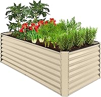 Vista 12 de Best Choice Products Cama de jardín elevada de metal para exteriores de 6 x 3 x 2 pies, maceta de raíces profundas para verduras, flores, hierbas