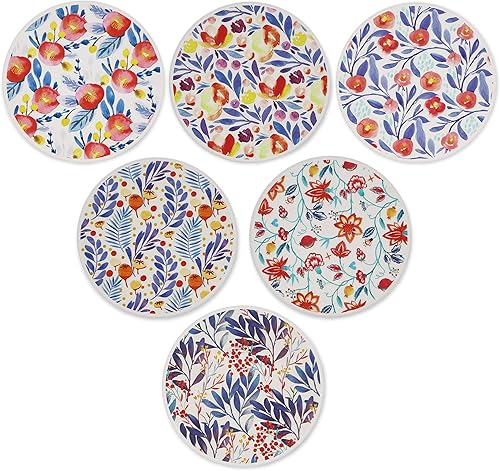 Vista 2 de AD Juego de 6 posavasos para absorber bebidas, redondos, de cerámica, con base de corcho, tapete de protección de mesa para tazas y tazas, oficina