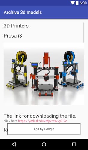 Arquivo de modelos 3D de impressoras 3D