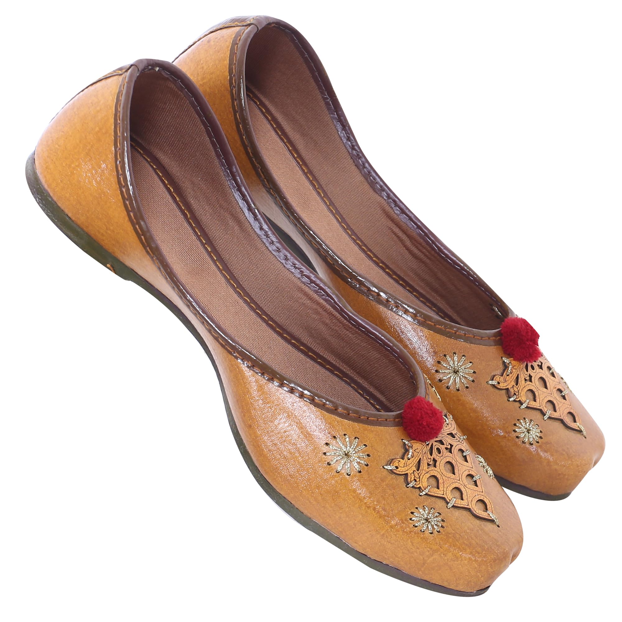 Casual Brown Rajasthani Juti's Mojari Jutti for Women-image-37