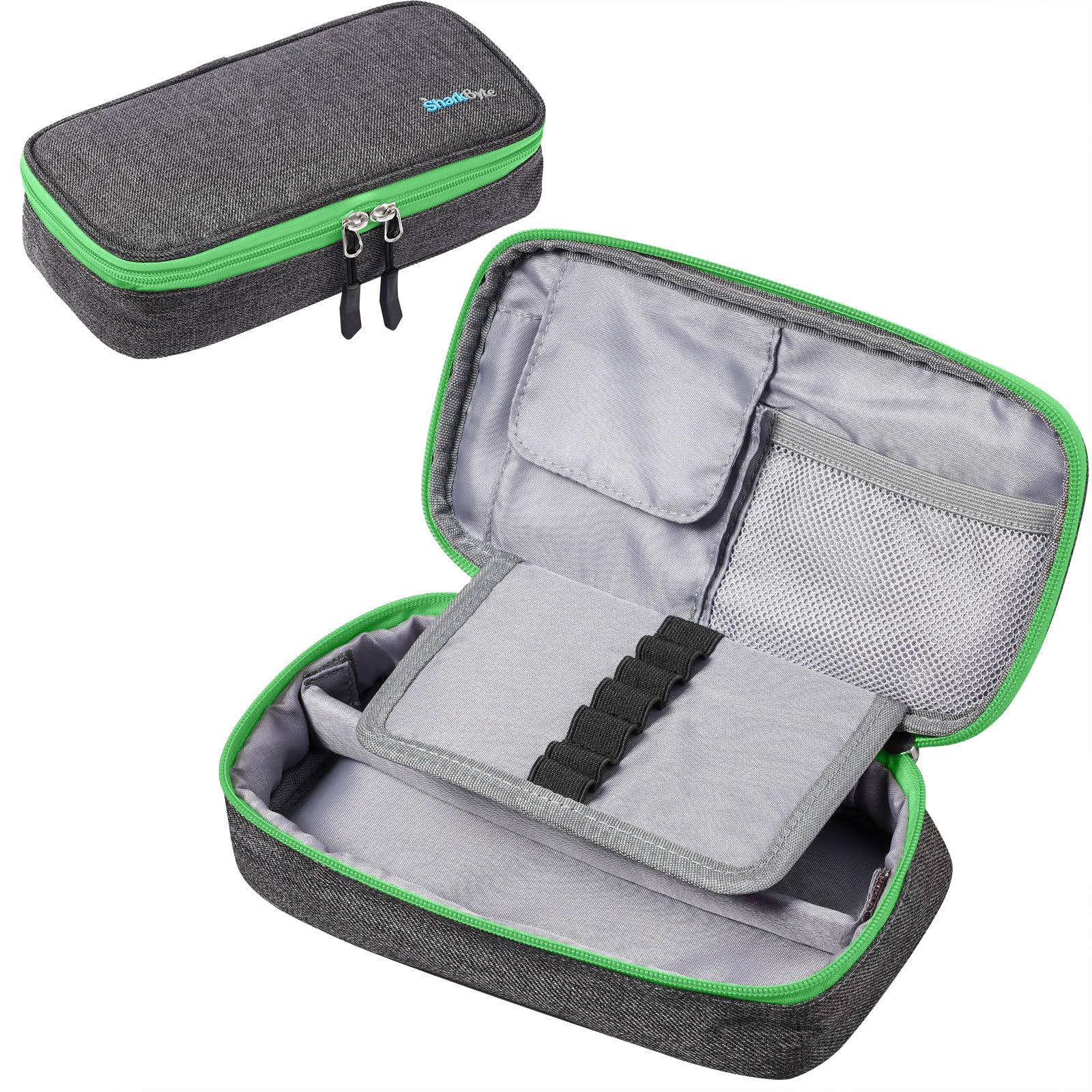 SharkByte Big Pencil Case for Students Girls Boys Large Capacity Pencil Cases Bag
