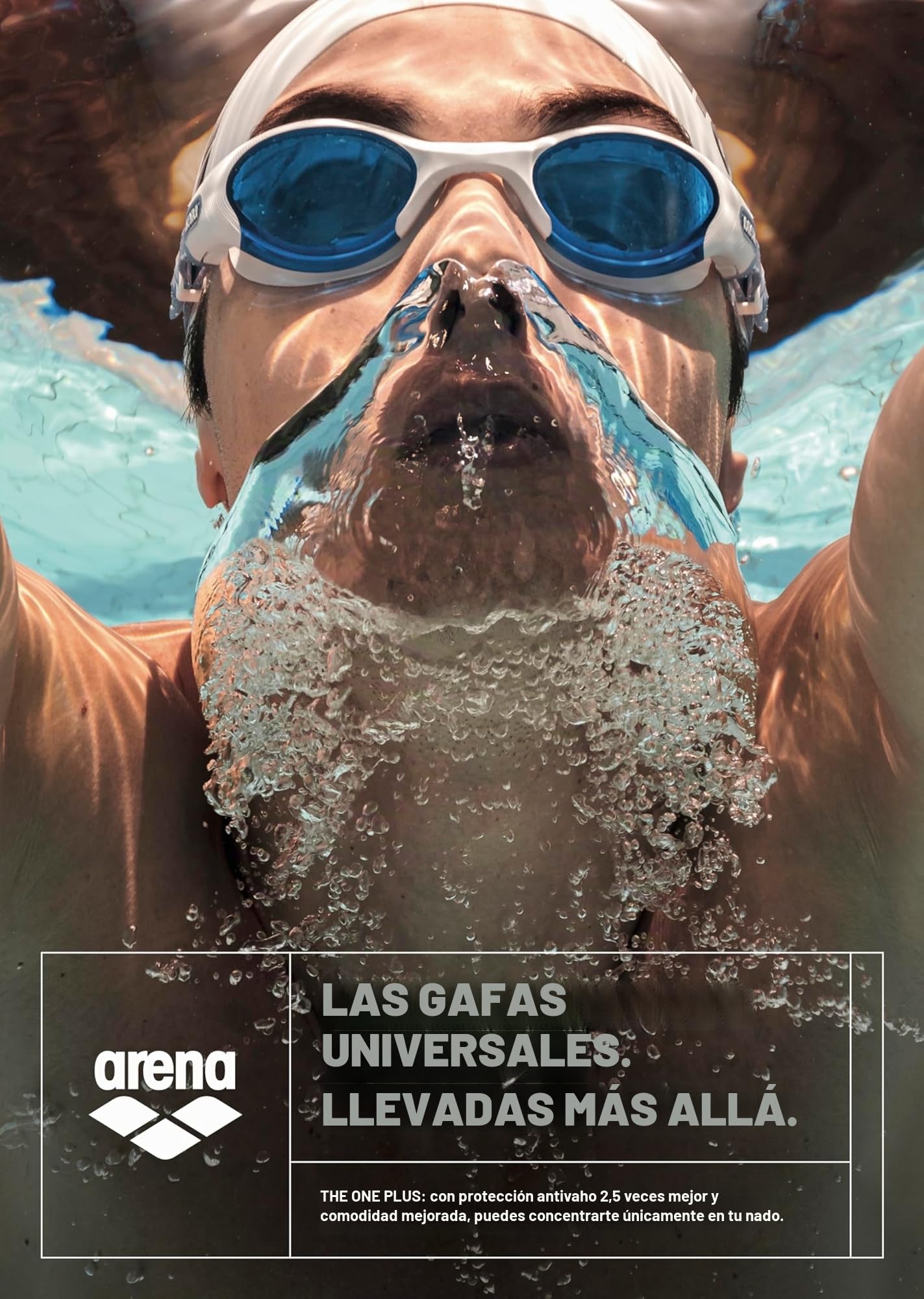ARENA The One Plus - Gafas de natación unisex para adultos, ajuste hermético, sellos a prueba de órbitas, revestimiento antivaho, fitness, nadadores, triatletas