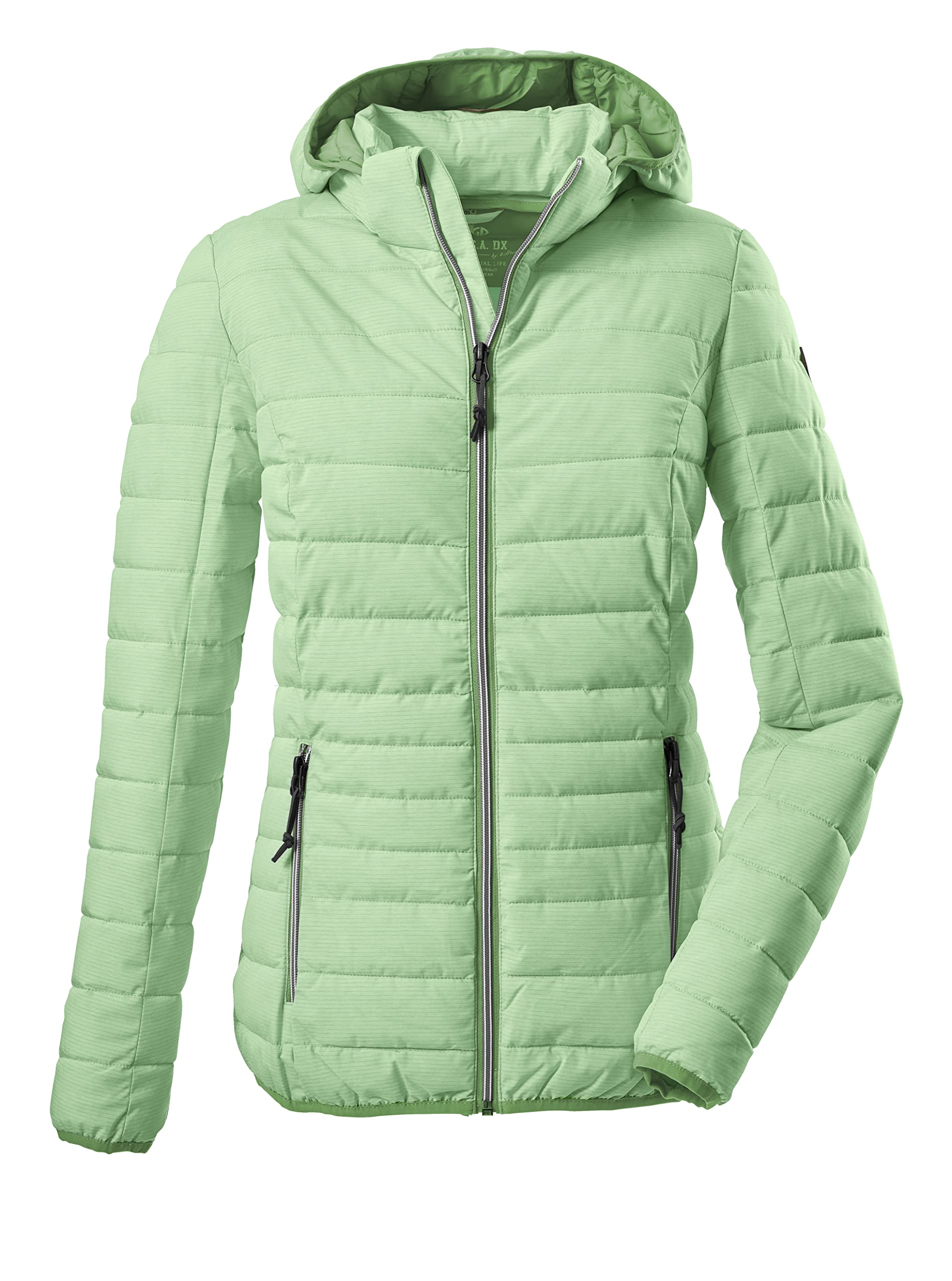 G.I.G.A. DX Damen Uyaka Stripe Lässige Funktionsjacke in Daunenoptik mit abzippbarer Kapuze