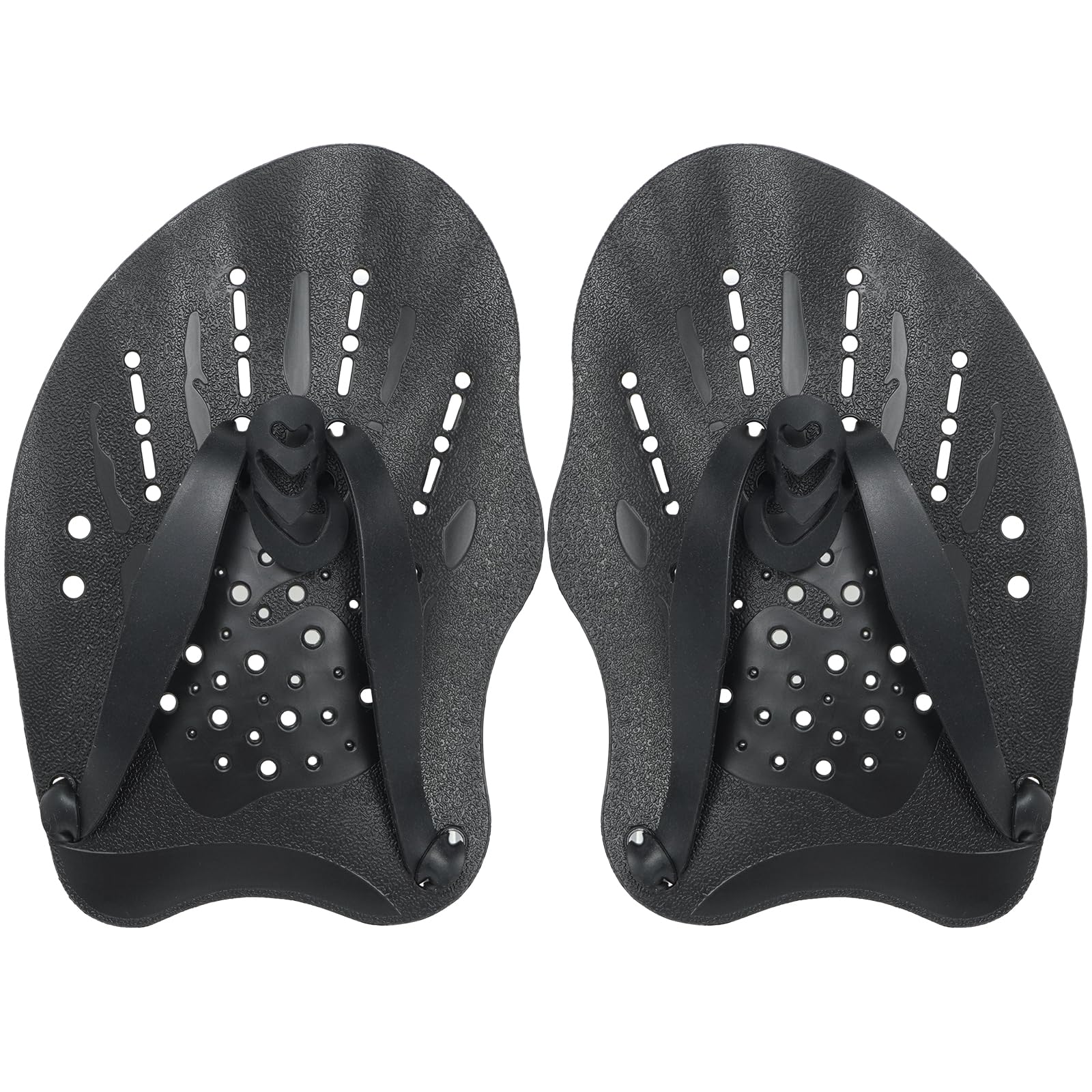 ZephyrCraft Hand Paddles for Swimming, Adjustable Hand Paddles with Silicone Straps, Swimming Training Device for Strength Training, Adults, Children Unisex​​