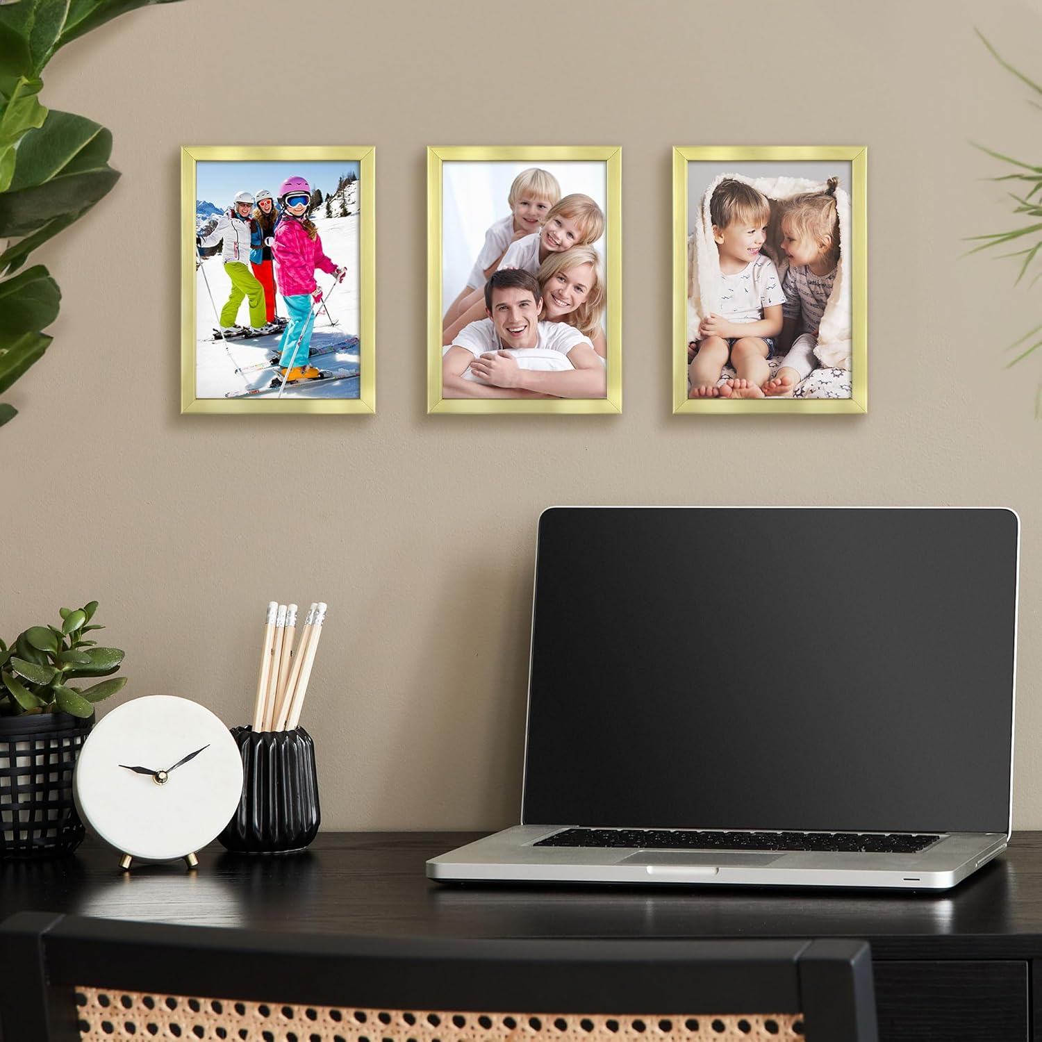 Icona Bay 8x10 Gold Picture Frame w/Mat, Modern Professional Frame, Noble Collection - Image 7