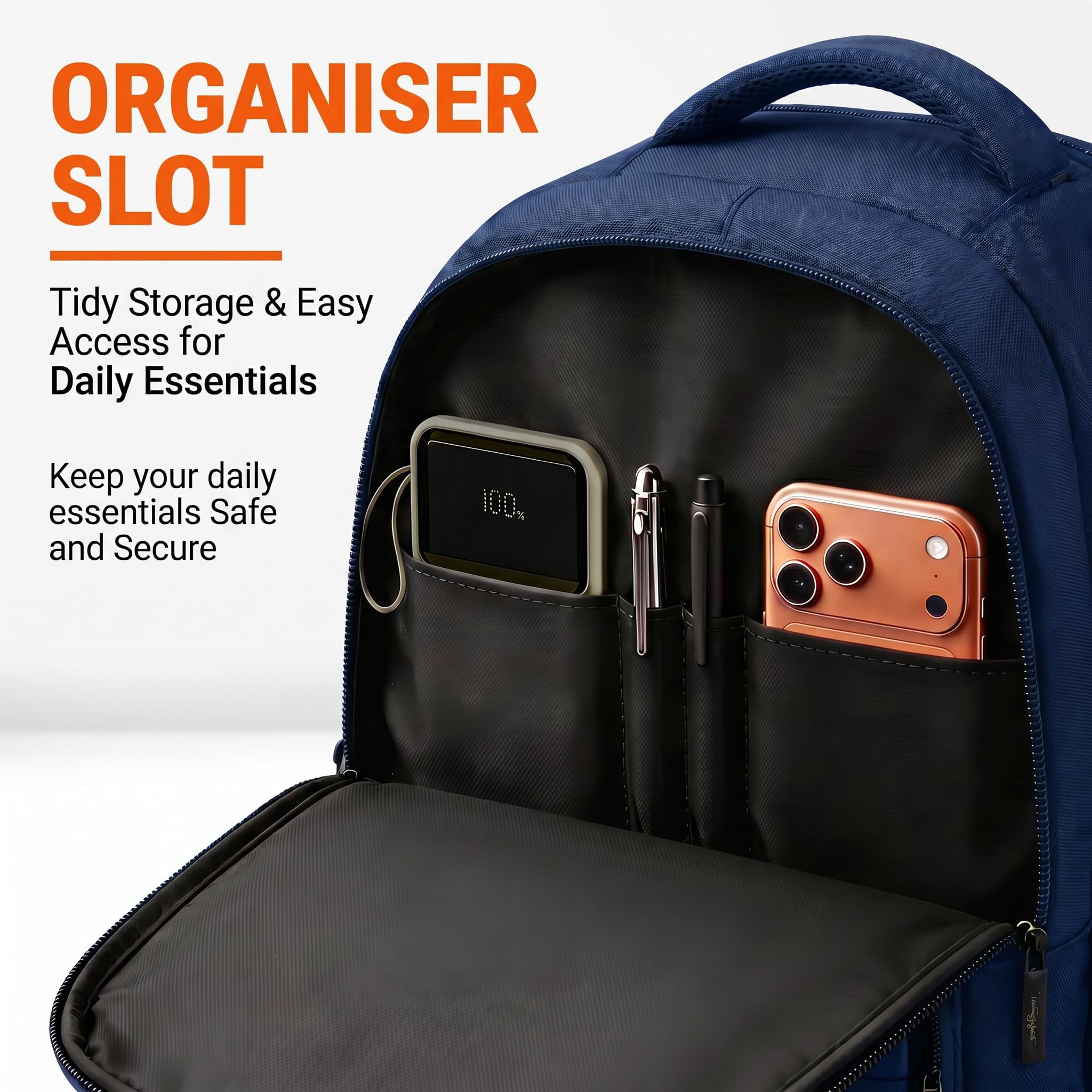 Lunar's Bingo - 48 L Laptop Bags | Laptop backpack for men | Laptop bag 15.6 inch | School bags | College bag for boys | Office backpack for men | Travel backpack with 1 Year Warranty 3