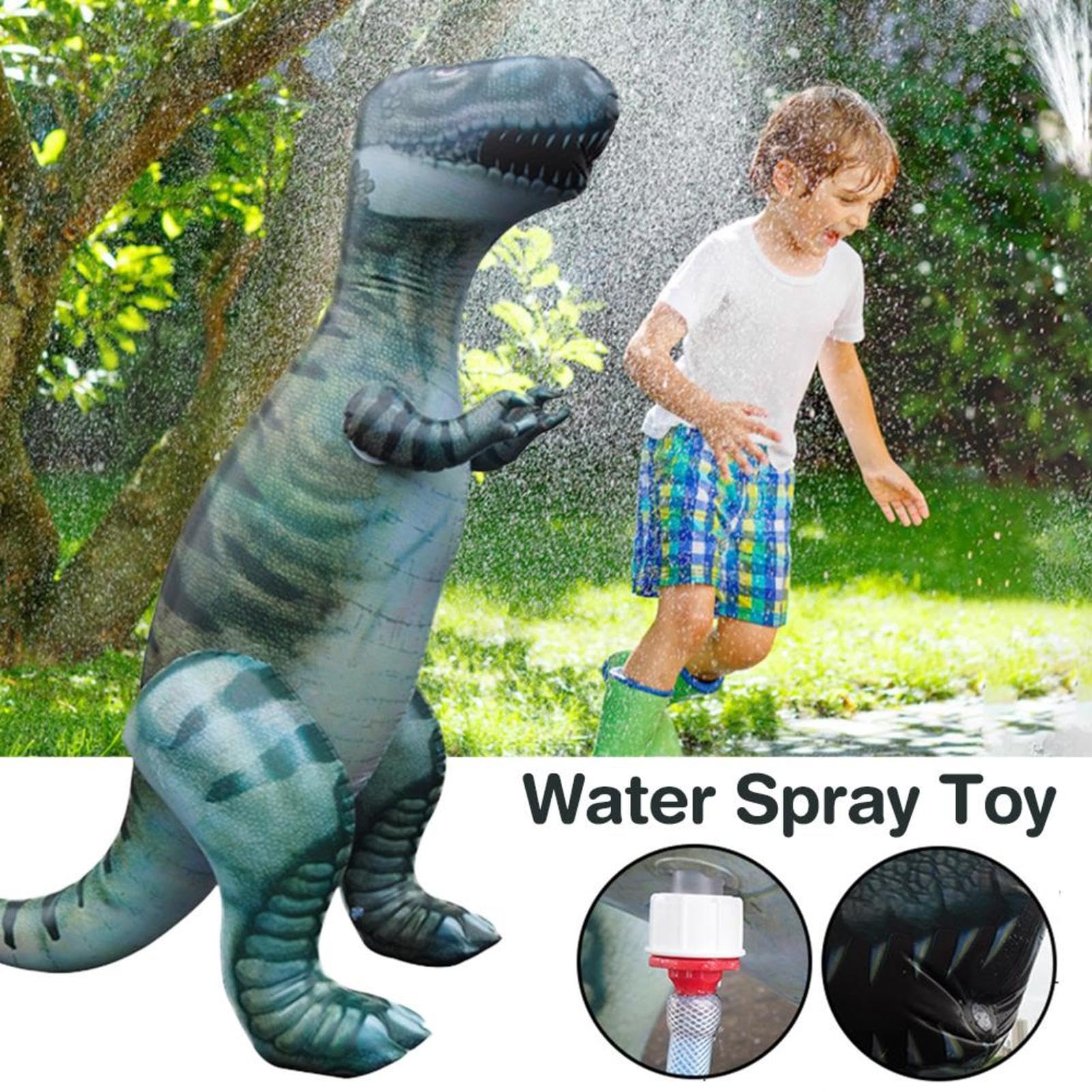 Giocattolo gonfiabile per giochi d'acqua all'aperto con spruzzatore di dino