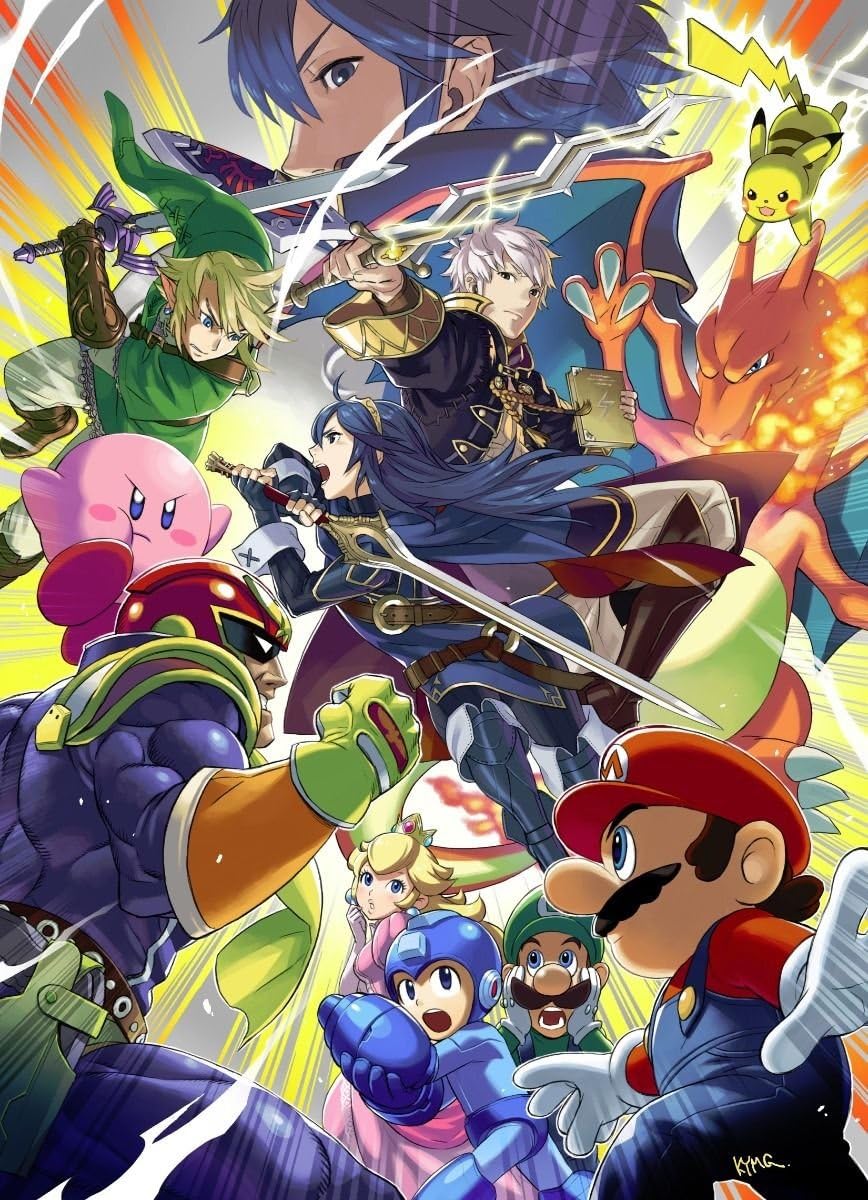 Amazon Co Jp 12 17 大乱闘スマッシュブラザーズ4 Ssb4ゲームのポスターのwii U 並行輸入品 ホーム キッチン