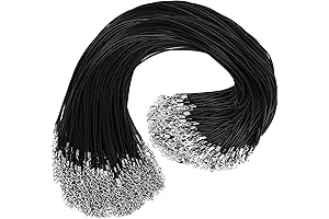 DHOOZ 100Pcs Necklace Craft Leather Necklace Cord for Jewelry Making