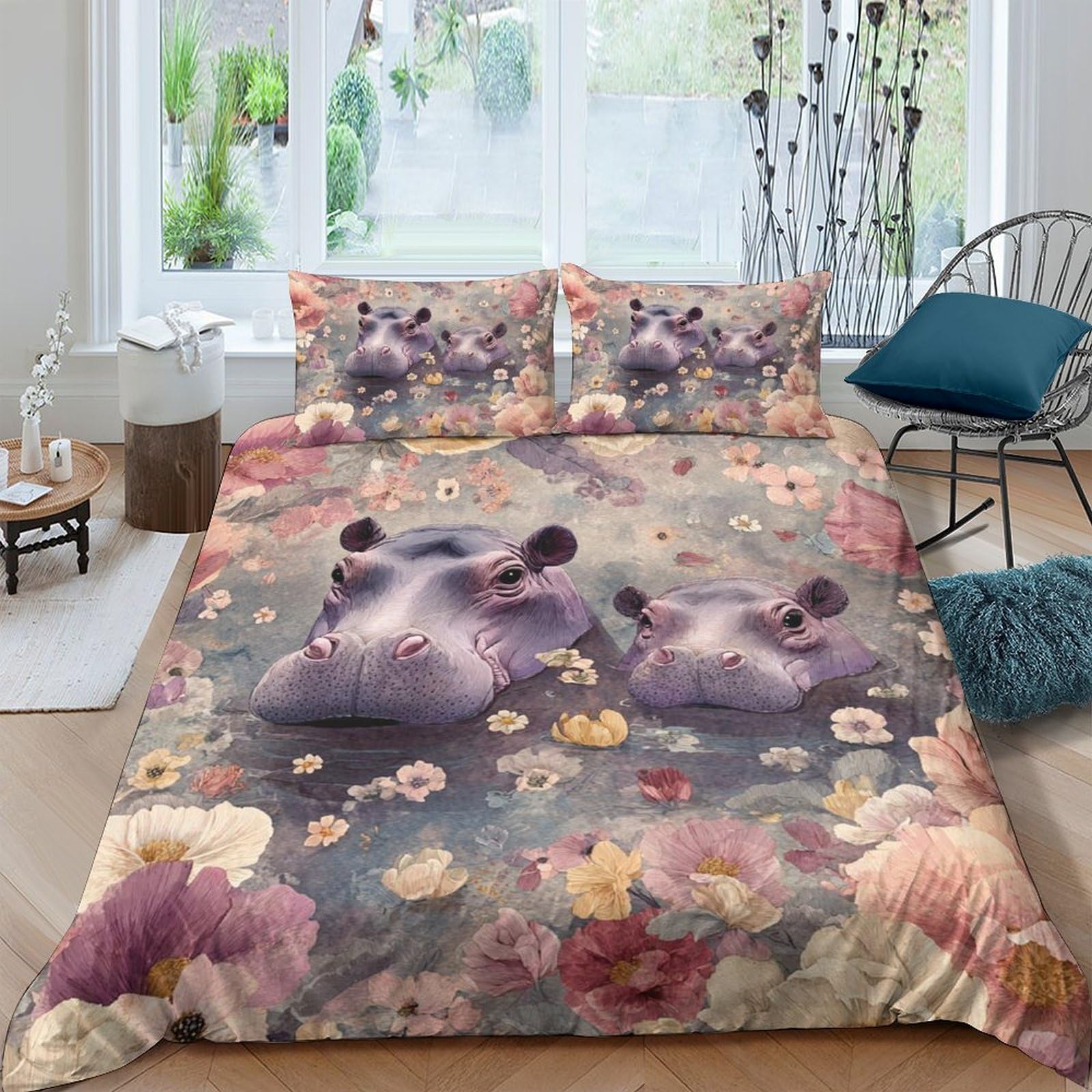 Ctjqhvkz Style-5 3D Printed Cute Koala Floral Fitted Sheet Microfiber Soft Mattress Cover For Bedroom Guest Room House Decor Single（135X200cm）