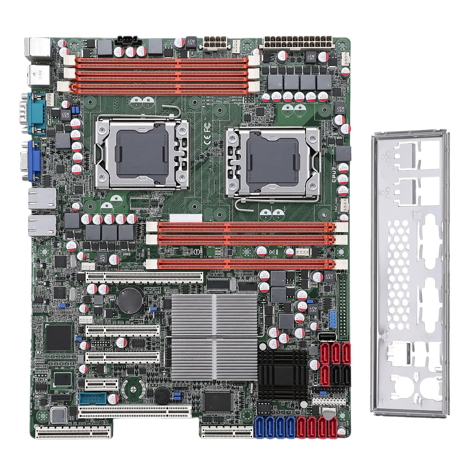 Płyta Główna do Gier ATX, Dwa Gniazda LGA 1366 Obsługujące Procesory z Serii 5500, Trzykanałowa pamięć DDR3 24 GB, do Wirtualizacji Zarządzanie Bazami Danych Nauka