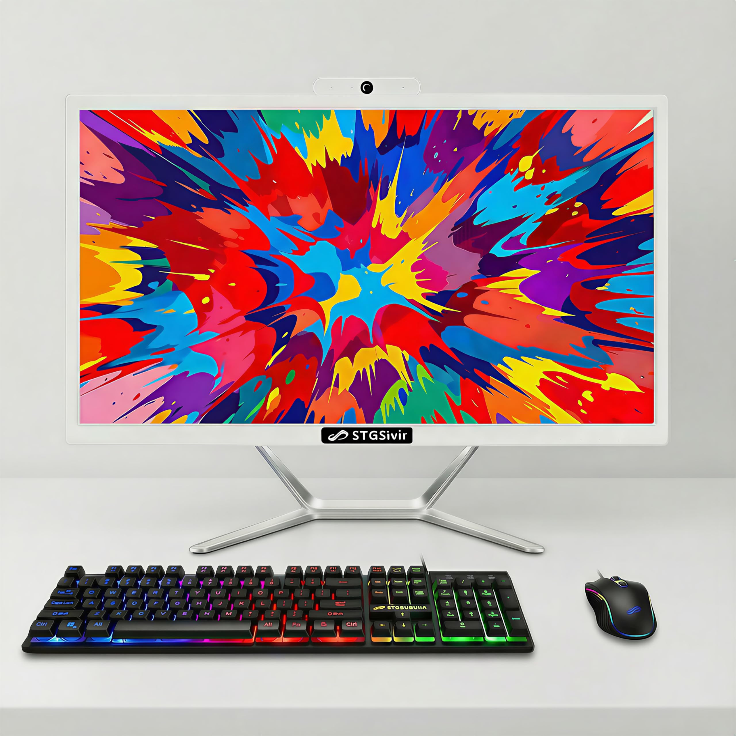 STGSivir All in One Desktop Computer, 22-inch Display, Intel Core