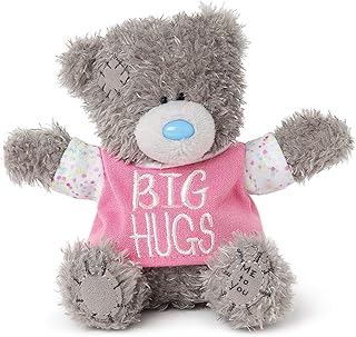 Me to You Tatty Teddy with 'Big Hugs' Slogan T-Shirt - Official Collection , Grey