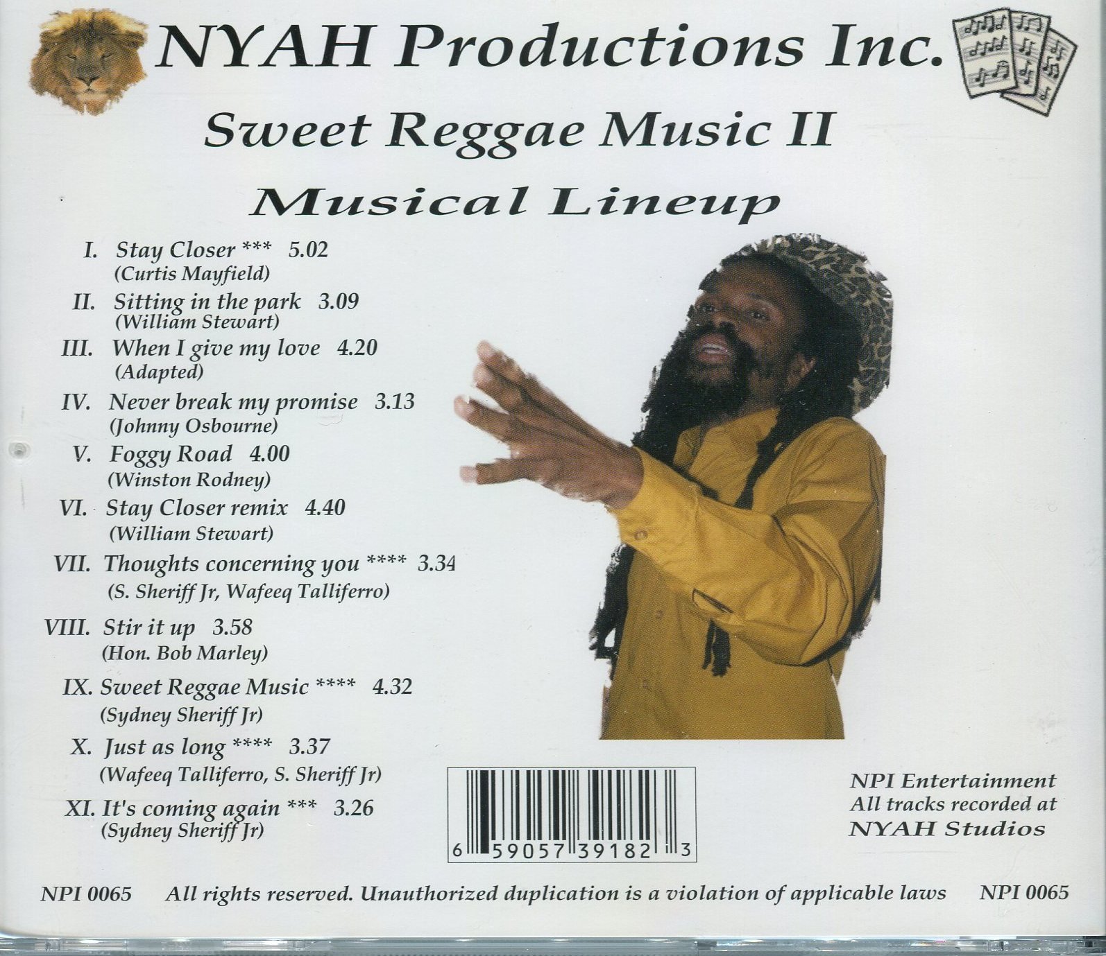 Piankhy Sings Sweet Reggae Music II