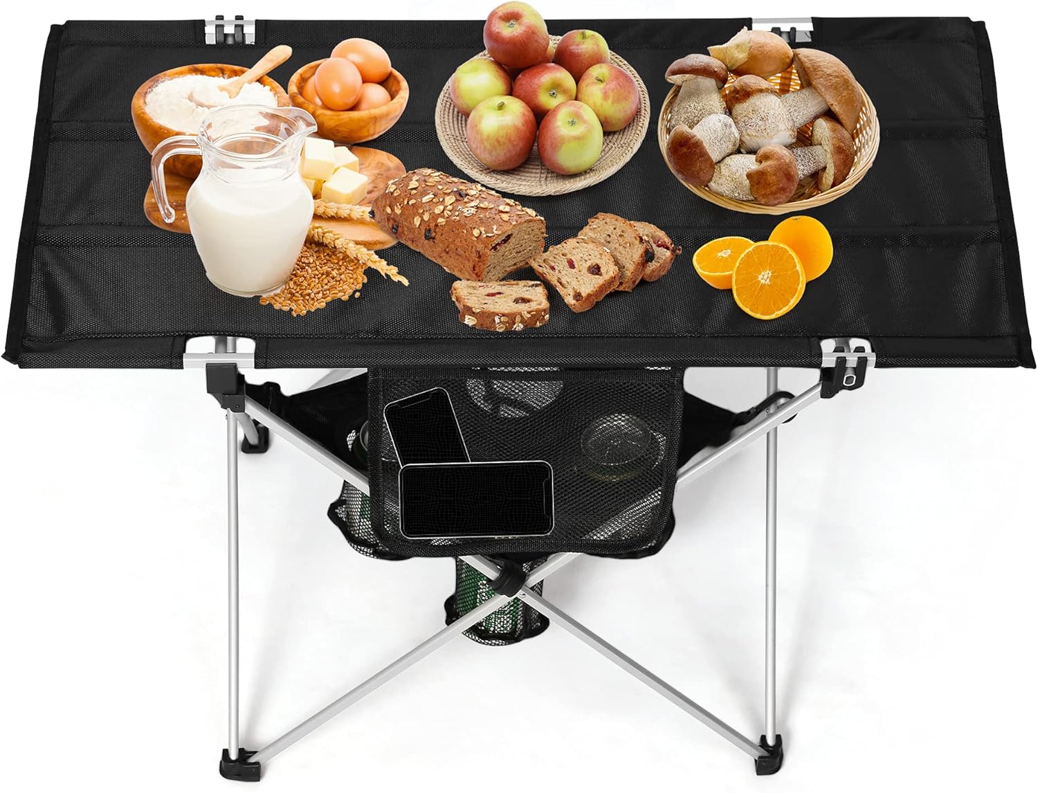 Vilobos Small Folding Camping Table, Portable Beach Table