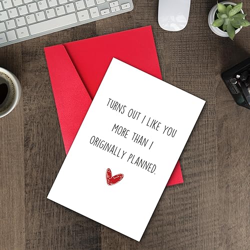 Miniatura 6 de TQDaiker Divertida tarjeta de aniversario para marido, novio, preciosa tarjeta del día de San Valentín de esposa, novia, tarjeta de amor para él y