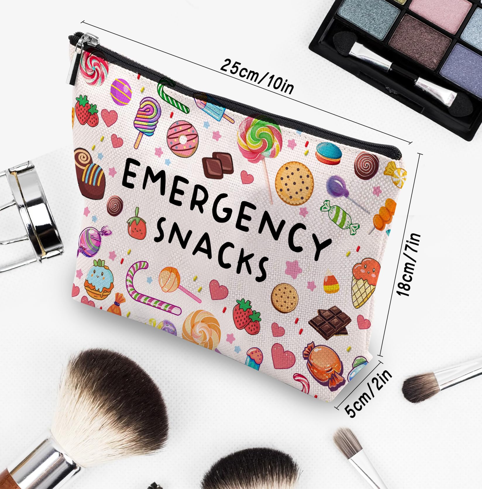 CEASQVAA Snack Bags, Emergency Food Bag Packing Cubes for Women Trip Gifts Favors Travel Bag Essentials, Emergency Snacks Gifts for Her Makeup Cosmetic Bag Pouch Purse