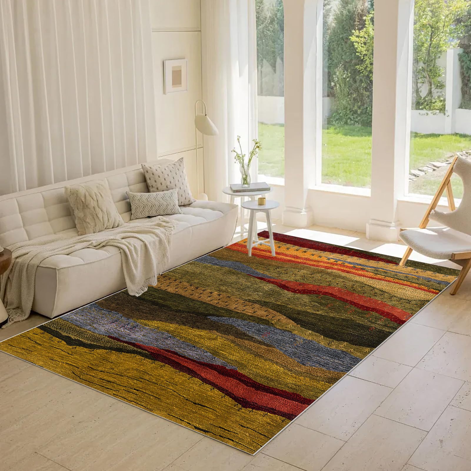 Teppich Läufer Flur 70 x 200 cm Küche Teppiche rutschfest Waschbar Langen flurteppiche fußmatten für den Innenbereich meterware Teppichläufer Küchenläufer für Flur Waschküche Schlafzimmer