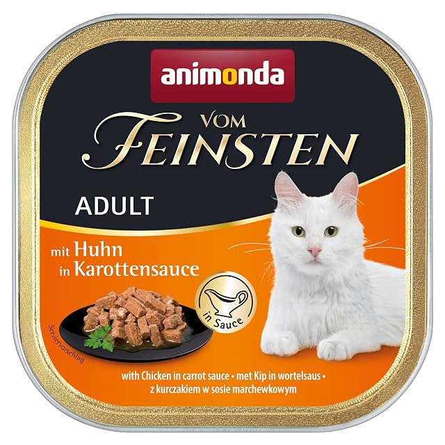 Comida para gatos animonda Vom Feinsten Adult, comida húmeda para gatos adultos