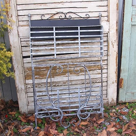 Amazon Co Jp フラワースタンド黒板素朴なレトロ手作り植木鉢ラックメタルフラワーポットプランターフラワースタンドウッドガーデン用 Diy 工具 ガーデン