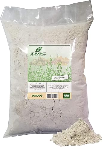 NatureJam Harina de centeno blanco bolsa a granel de 5 libras