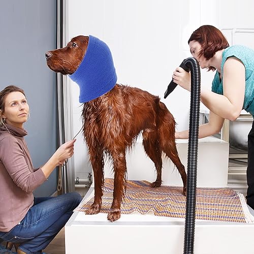 Miniatura 6 de cobee Redecilla para perro calentador de cuello y orejas, orejeras para mascotas para mayor comodidad, antiansiedad, baño, aseo y reducción de