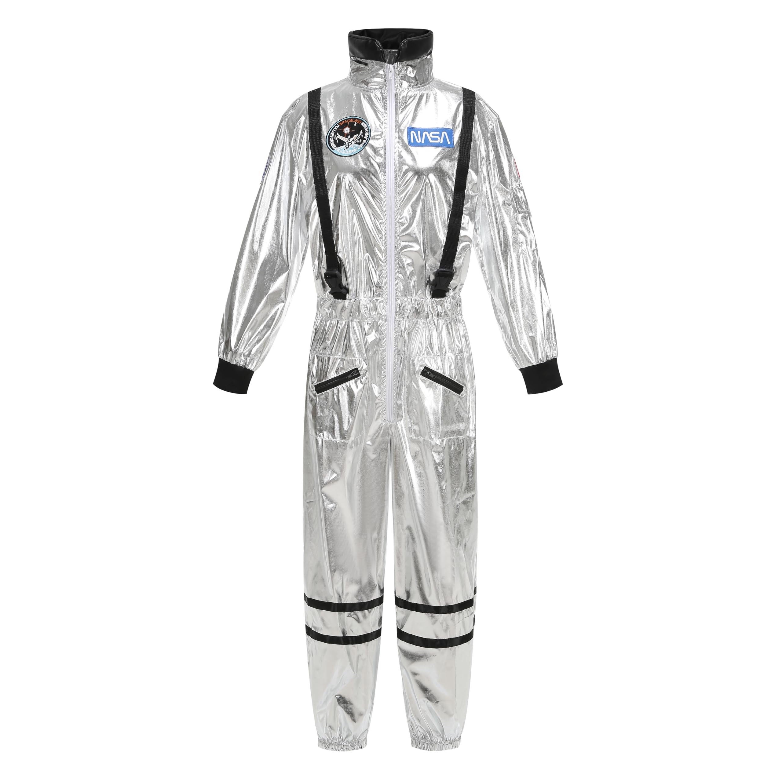 maxToonrain Womens Astronaut Costume Adult Space Suit Halloween Dress Up, Sci-Fi Themed Party Outfit with Vibrant Fabric and Detailed Design,Silver,XX-Large BigaMart maxToonrain Womens Astronaut Costume Adult Space Suit Halloween Dress Up, Sci-Fi Themed Party Outfit with Vibrant Fabric and Detailed Design,Silver,XX-Large BigaMart