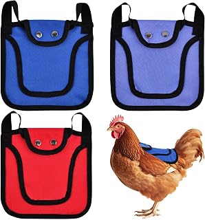 Xiaokeis Chicken Saddle for Hens, Hen Saddles with Elastic Adjustable Strap, Feathers Protector for Back and Sides, Outdoor Chicken Aprons Clothes, Hens Poultry Accessories