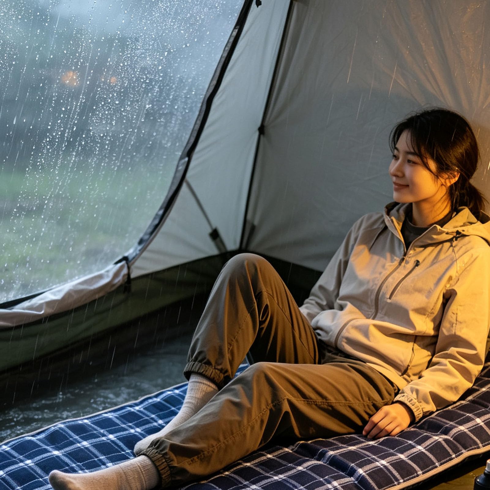 Almohadilla para Saco Dormir Calefacción, 5 Zonas Calefacción